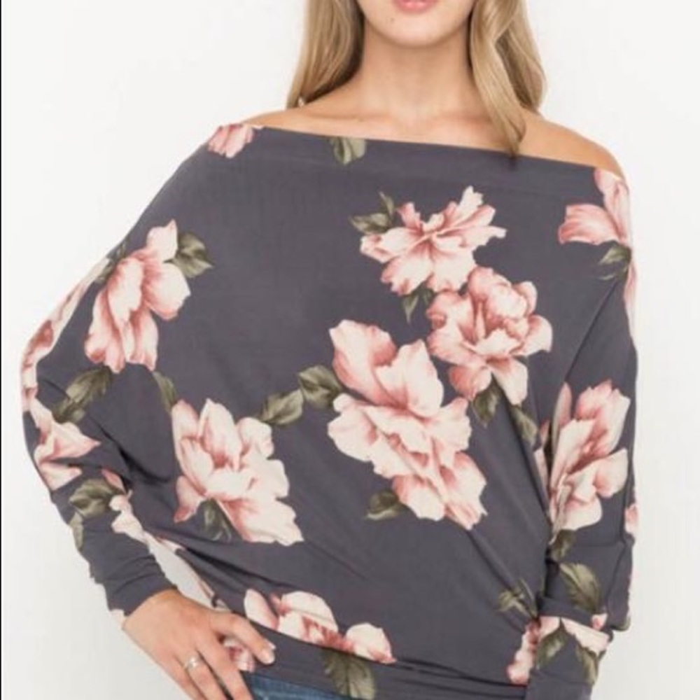 Floral off the shoulder top